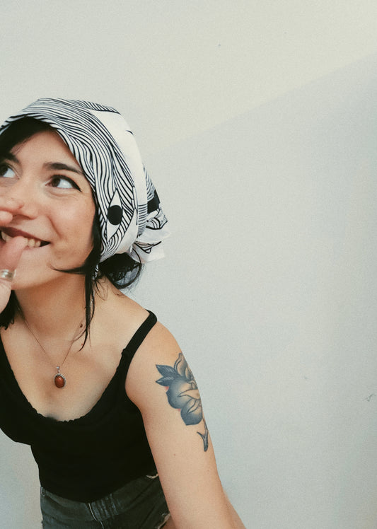 Bandana illustré “Je te vois” — Anouck Ferri