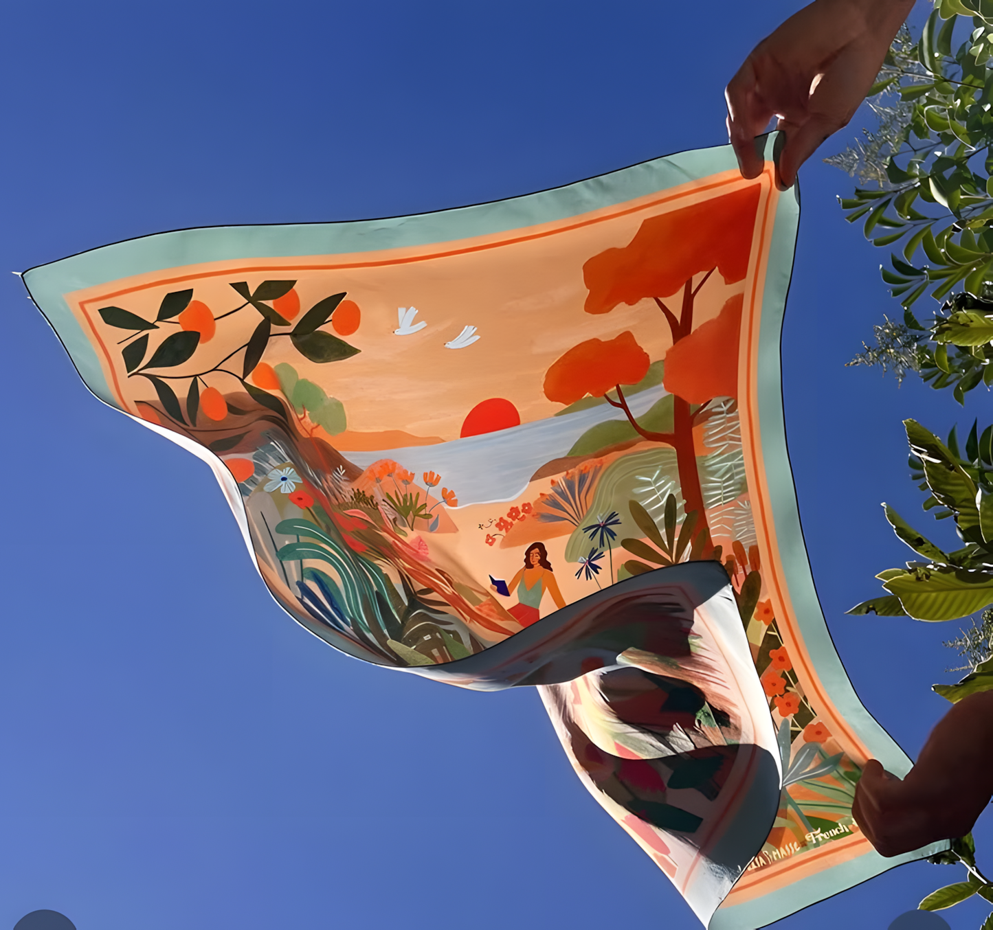 Carré de Soie "DOLCE VITA" (68x68cm)