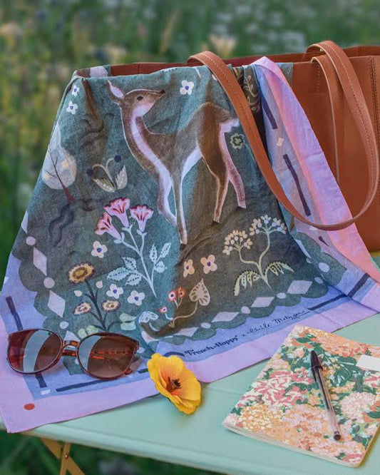 [ARCHIVE disponible] Bandana en coton "Woodland Grace" par Cécile Metzger