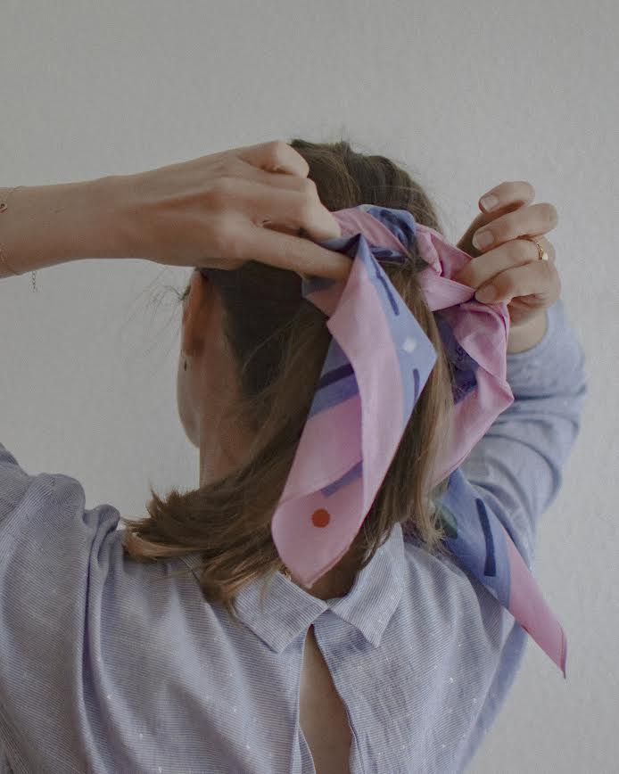[ARCHIVE disponible] Bandana en coton "Woodland Grace" par Cécile Metzger