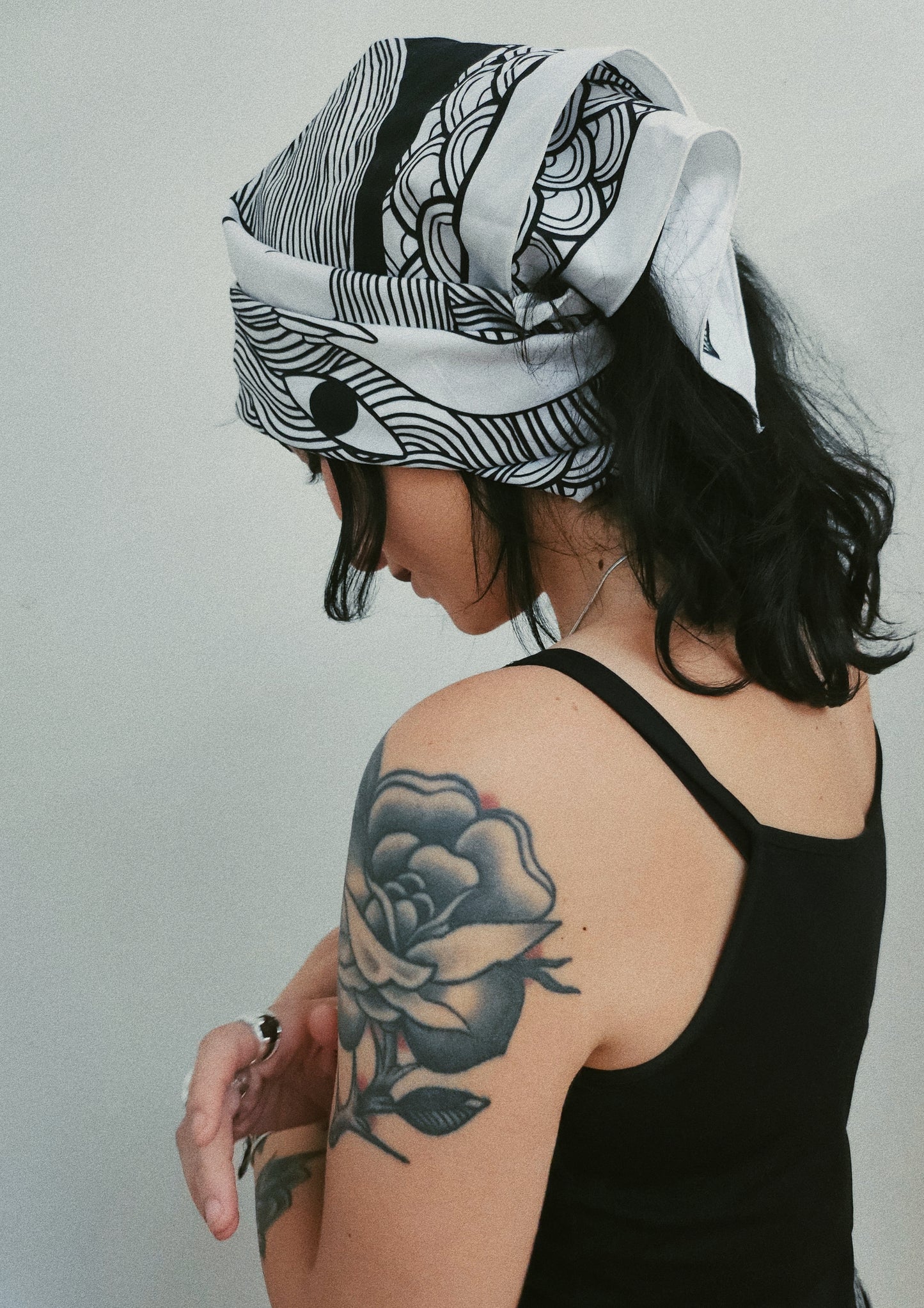 Bandana illustré “Je te vois” — Anouck Ferri