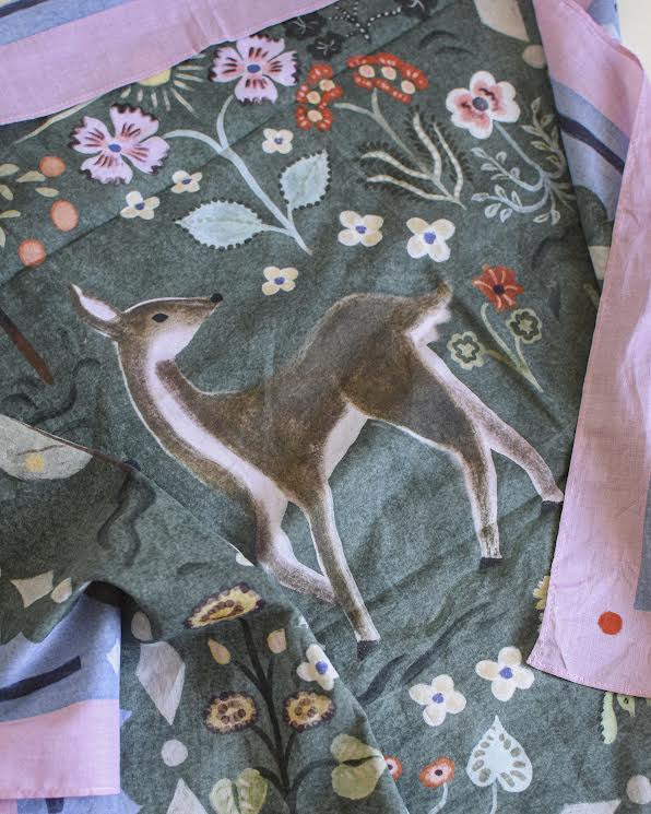 [ARCHIVE disponible] Bandana en coton "Woodland Grace" par Cécile Metzger