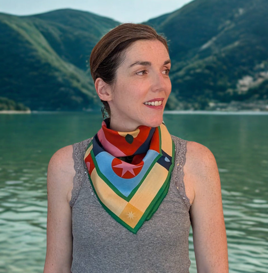 Bandana en coton "Summer Charms" par Paper Flâneur