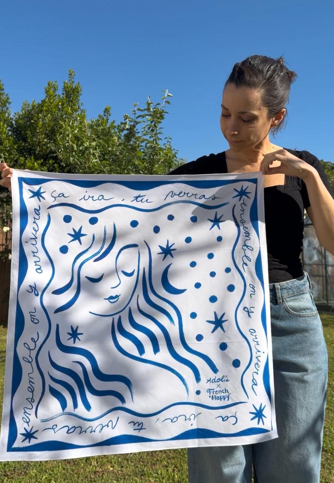 Bandana illustré “Espoir” — Adolie Day
