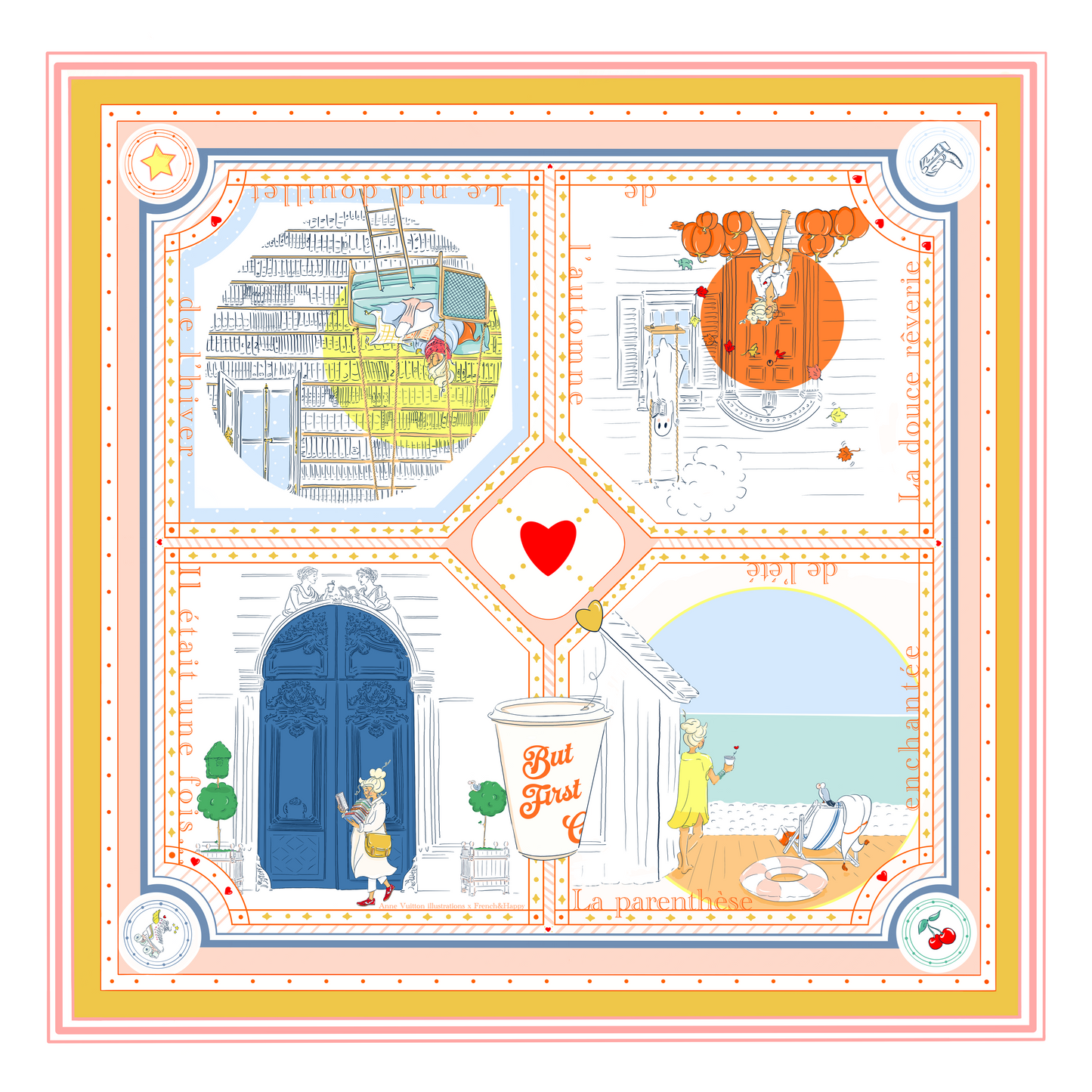 [ARCHIVE disponible] Bandana en coton "Little Things" par Anne Vuitton
