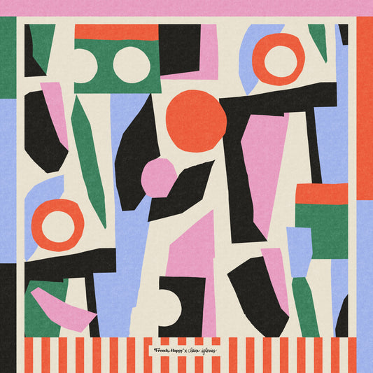 Bandana illustré “Happy Mess” — Claire Iglesias