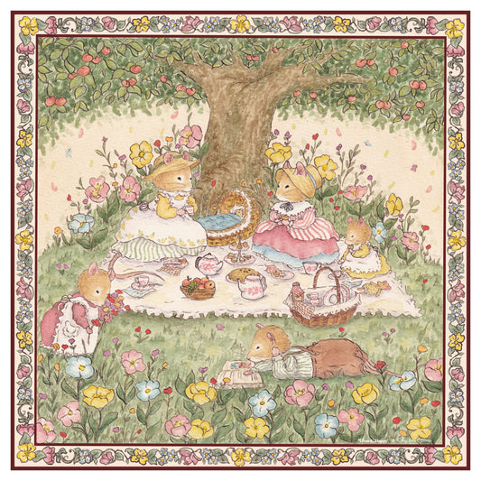 Bandana illustré “Sous le pêcher” — Cosy Del Cottage