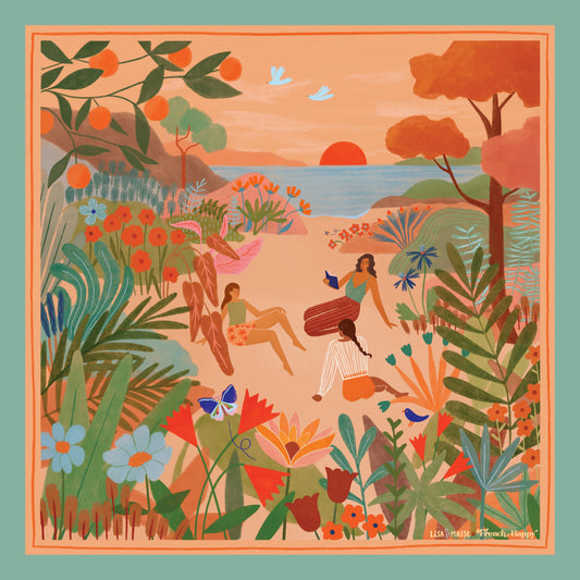 Carré de Soie "DOLCE VITA" (68x68cm)