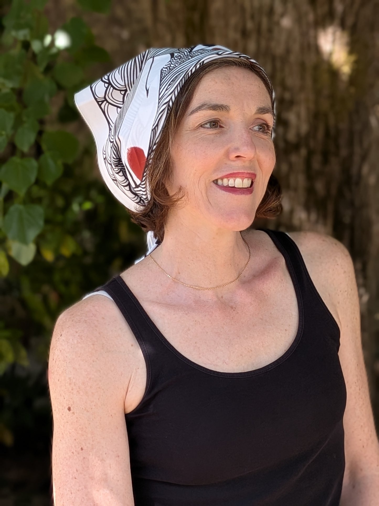 Bandana illustré “Je te vois” — Anouck Ferri