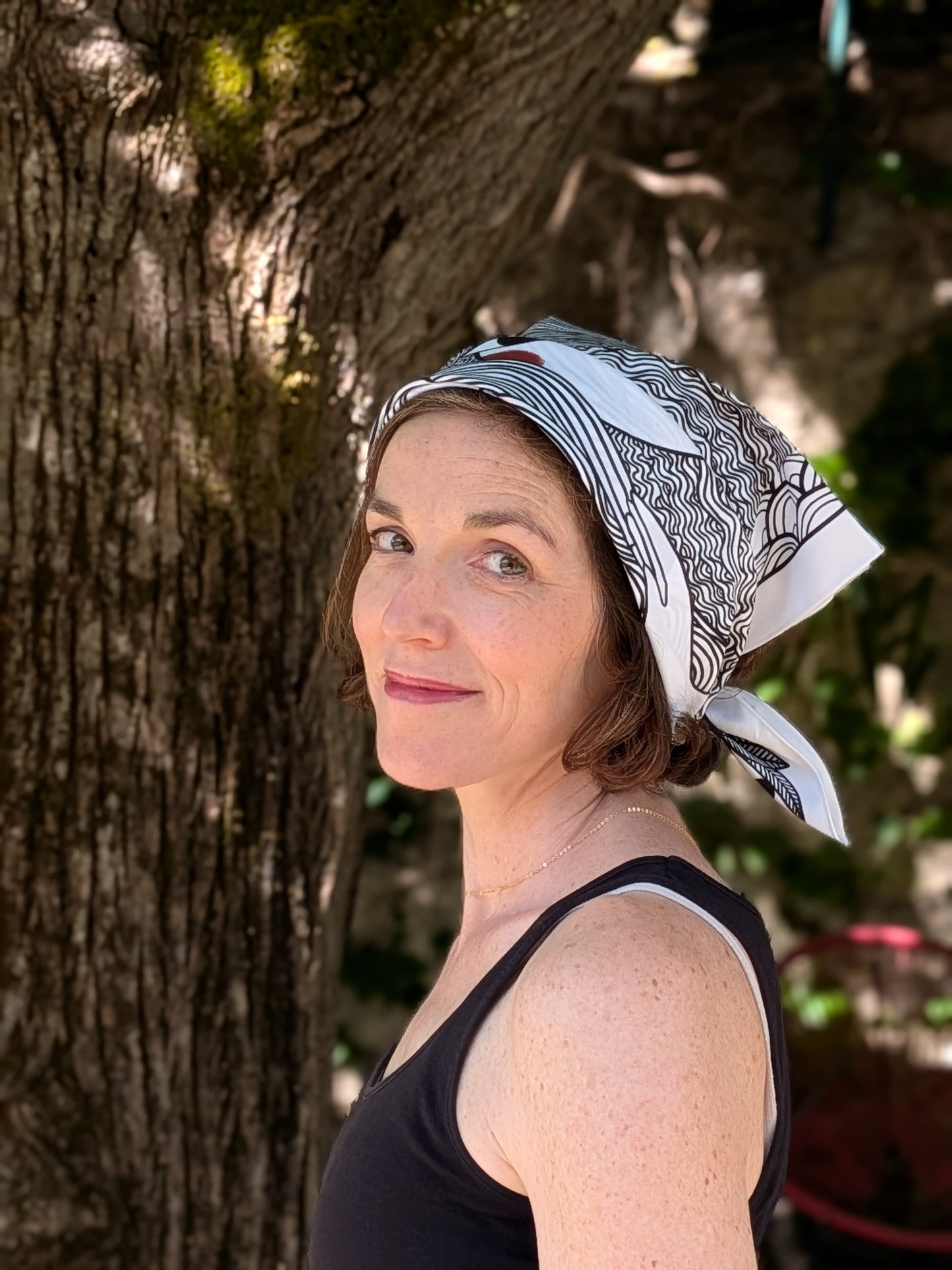 Bandana illustré “Je te vois” — Anouck Ferri