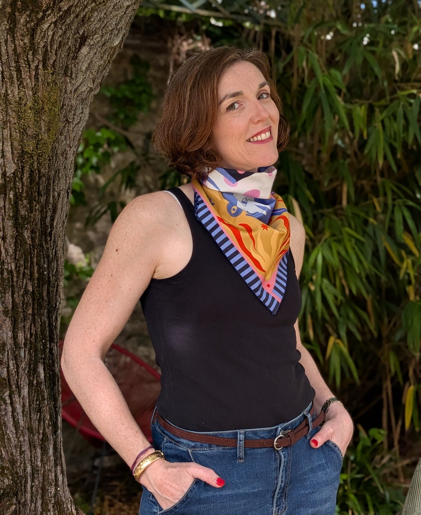 Bandana illustré “Balade sauvage” — Lolo Limoncello