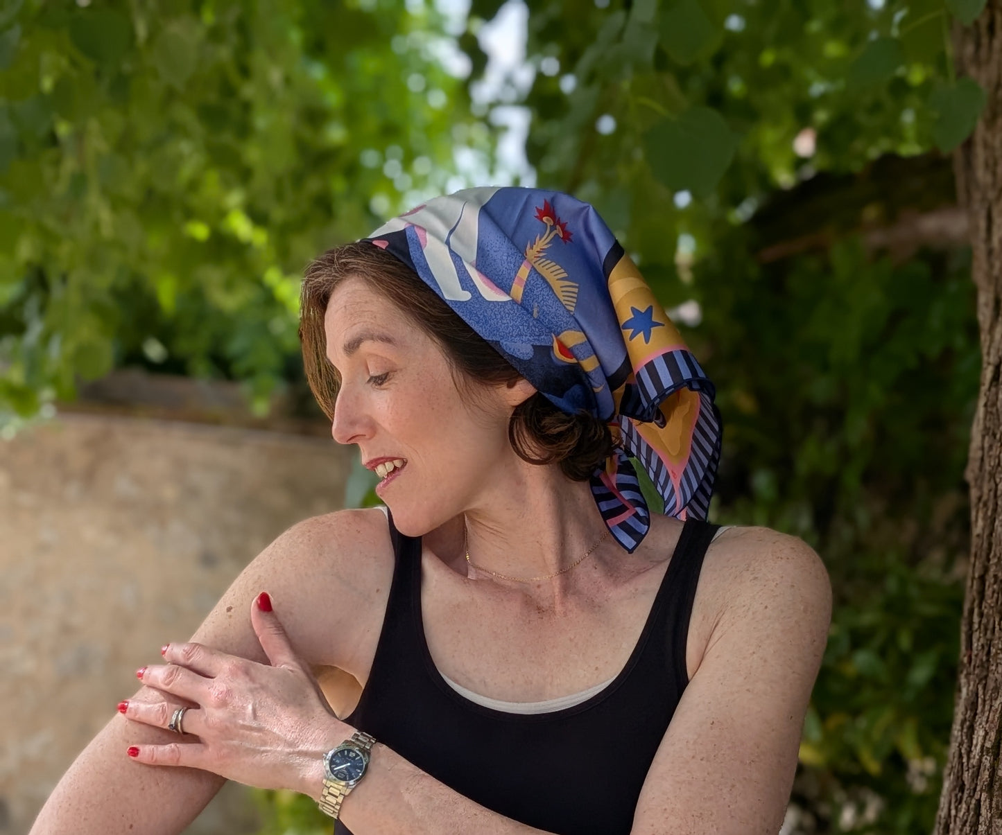 Bandana illustré “Balade sauvage” — Lolo Limoncello