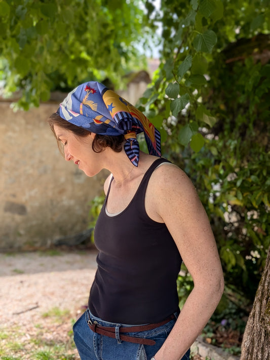 Bandana illustré “Balade sauvage” — Lolo Limoncello